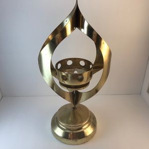 Vintage brass candle holder